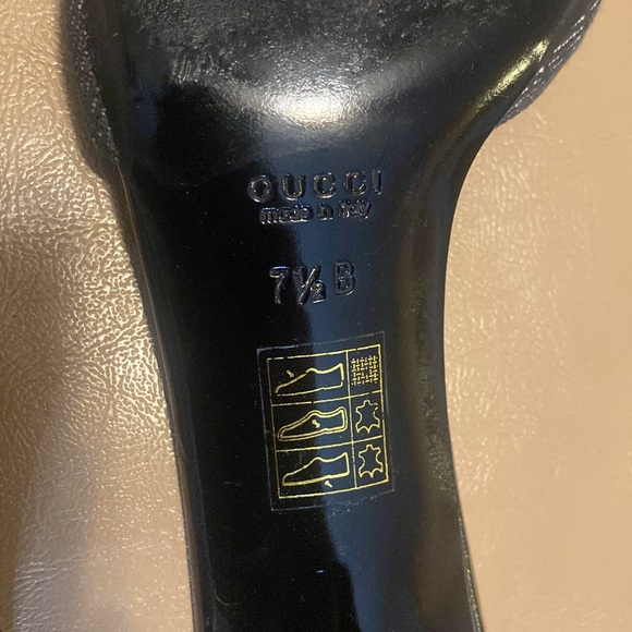 Gucci Low heels in black and grey signature canvas and leather Made in Italy - Picture 6 of 8